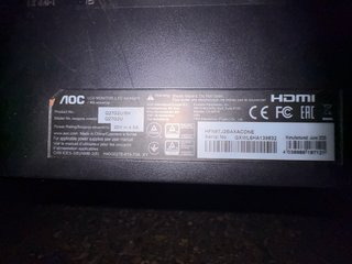 Monitor AOC Negro y Rojo