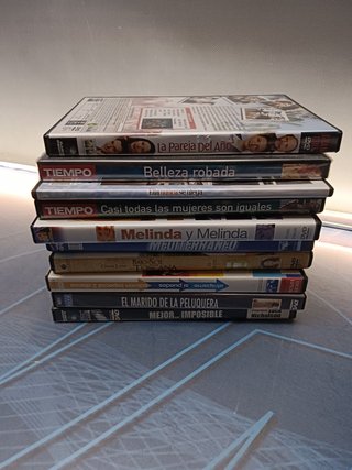 Lote 10 dvds, películas románticas, Belleza robada, Mejor...Imposible, La pareja del año y mas