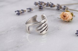Anillo talla 17ES PLATA DE LEY con diseño original