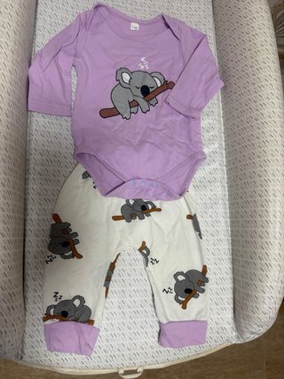 Pijama koala con gorro talla 3-6 meses