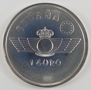 Moneda 1 Euro Maurice Farman 1997 Plata