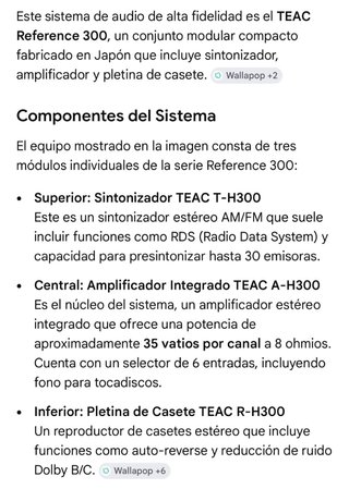 Sistema Audio TEAC REFERENCE 300