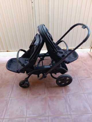 Carrito Gemelar Negro