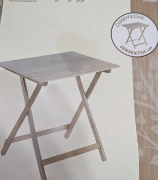 Mesa de jardín madera 70x60