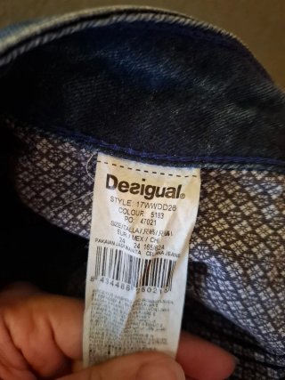 Pack 2 Pantalones Desigual Azul Talla 24