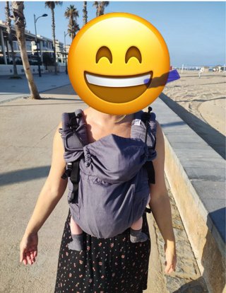 Mochila Portabebés Huggyberry Antracita
