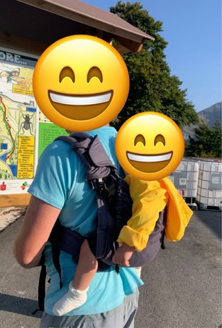 Mochila Portabebés Huggyberry Antracita