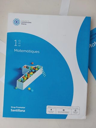 Libro matemáticas + cuaderno nuevos 1 ESO