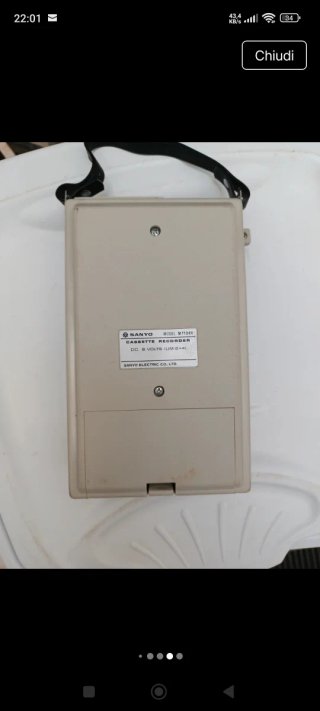 Registratore Cassette Vintage Sanyo
