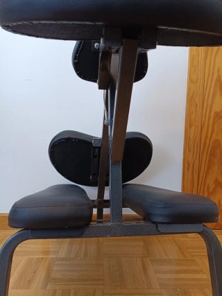 Silla de Masaje Ergonómica Plegable Negra
