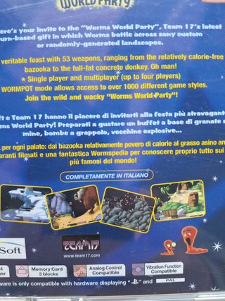 Worms World Party PS1 PAL Multilingua Completo