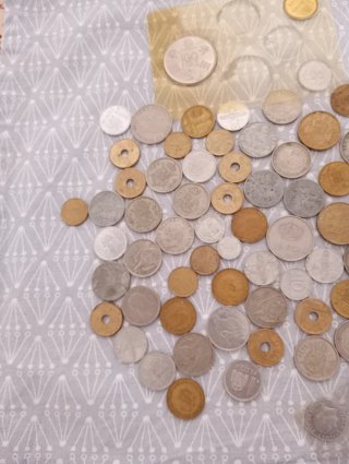 Lote de monedas antiguas