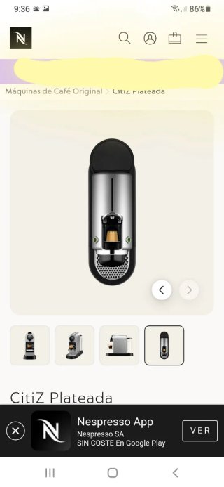 Cafetera Nespresso C113