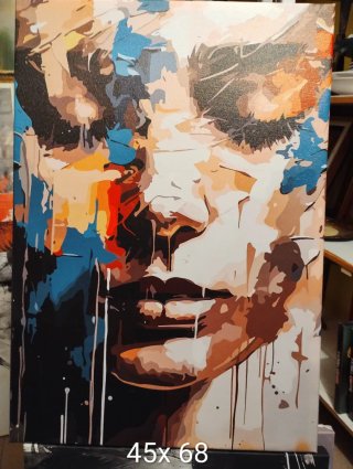 Stampa su tela astratta 45x68