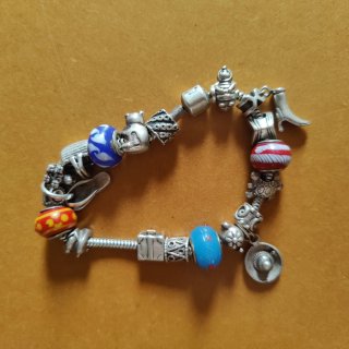Pulsera Estilo Pandora Plata
