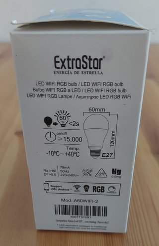 2 Lampadine Smart RGB ExtraStar A60WiFi-2