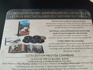 Ben-Hur. Cofre Metálico. Blu-ray, DVD y CD.