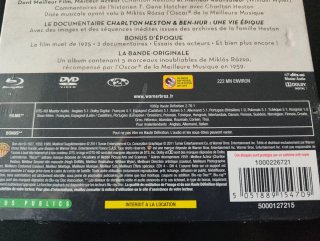 Ben-Hur. Cofre Metálico. Blu-ray, DVD y CD.