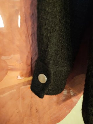Chaqueta Zara Negra Texturizada