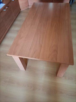 Mesa centro madera extensible con almacenaje