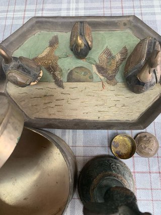 Lote de bronce decorativo