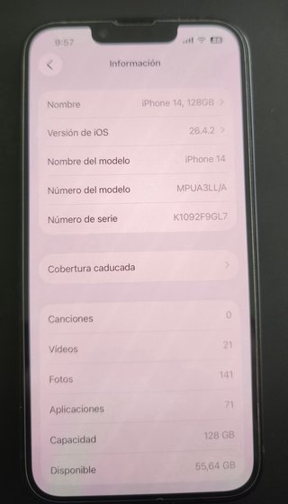 iPhone 14 128GB Negro