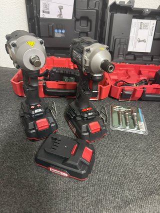 Pack 2 Parkside 20V Impact Wrench