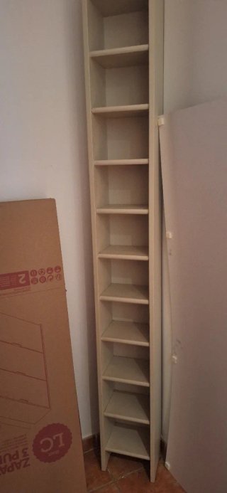 Estantería CD madera beige