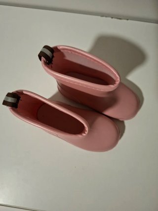 Botas de agua rosas niña