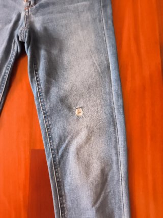 Talla M Pantalón vaquero mujer azul y camiseta de