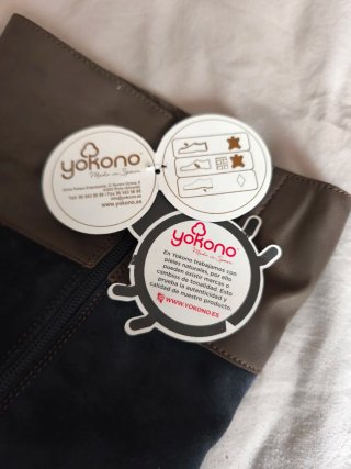Botas altas mujer Yokono azul y marrón
