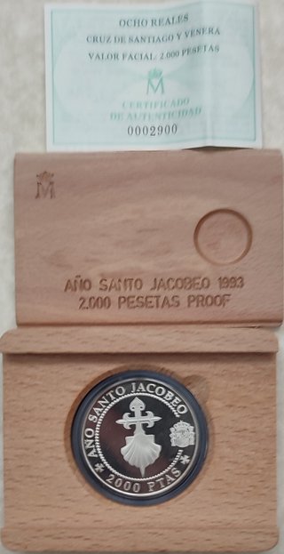 Colección Monedas Plata Año Santo Jacobeo 1993