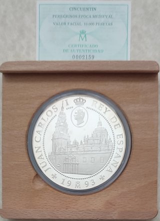 Colección Monedas Plata Año Santo Jacobeo 1993