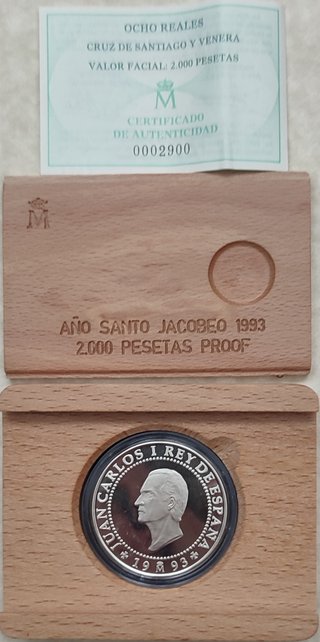 Colección Monedas Plata Año Santo Jacobeo 1993