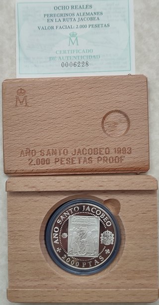 Colección Monedas Plata Año Santo Jacobeo 1993