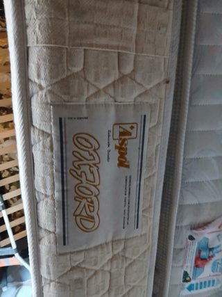 Colchón Aspol + Somier con patas 105x190