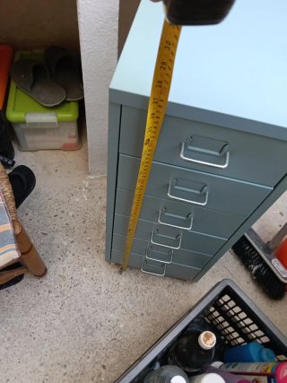 Cajonera metálica pequeña 6 cajones