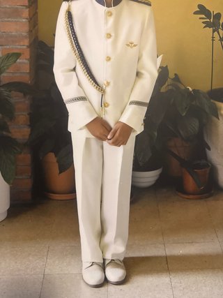 Traje de Comunión Blanco con zapatos talla 36-37!