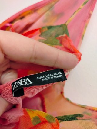 Vestido Zara floral L