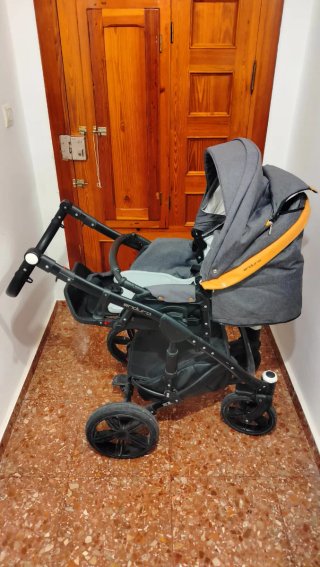 Carro completo bebé + cinturón para el coche