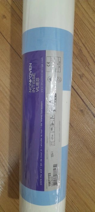 Rollo papel pintado Leroy Merlin rayas azules
