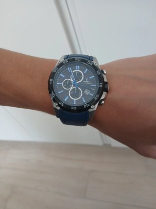 Reloj Festina Cronógrafo Azul y Plateado