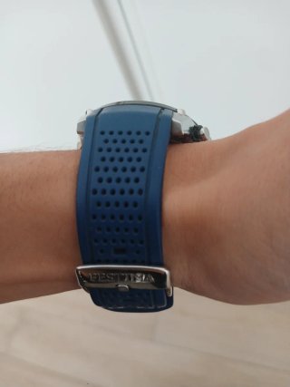 Reloj Festina Cronógrafo Azul y Plateado
