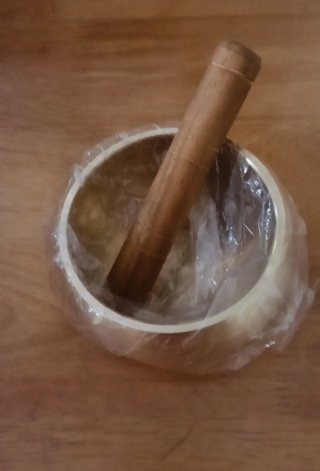 Cuenco tibetano con baqueta
