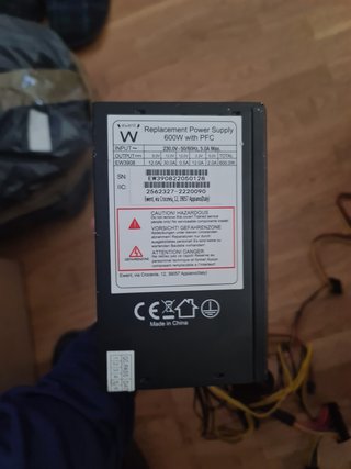 Fuente Alimentación PC 600W Ewent