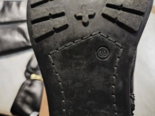 Botas de piel forradas negras t39