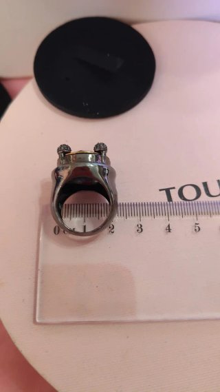 Anillo Tous plata y diamantes Noir