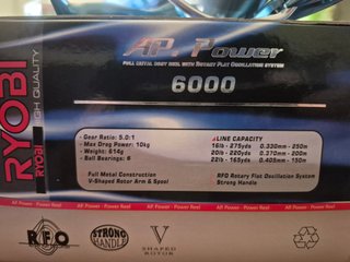 Carrete Pesca Ryobi AP Power 6000 Nuevo