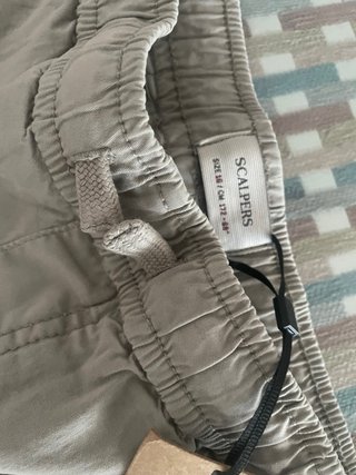 Pantalón Cargo Scalpers Niño Talla 16 Beige Nuevo