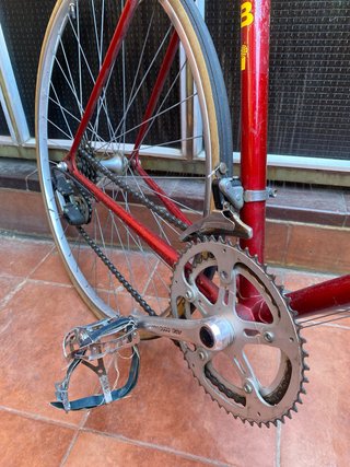 Bicicleta carera Clásica Rabasa Derbi Roja